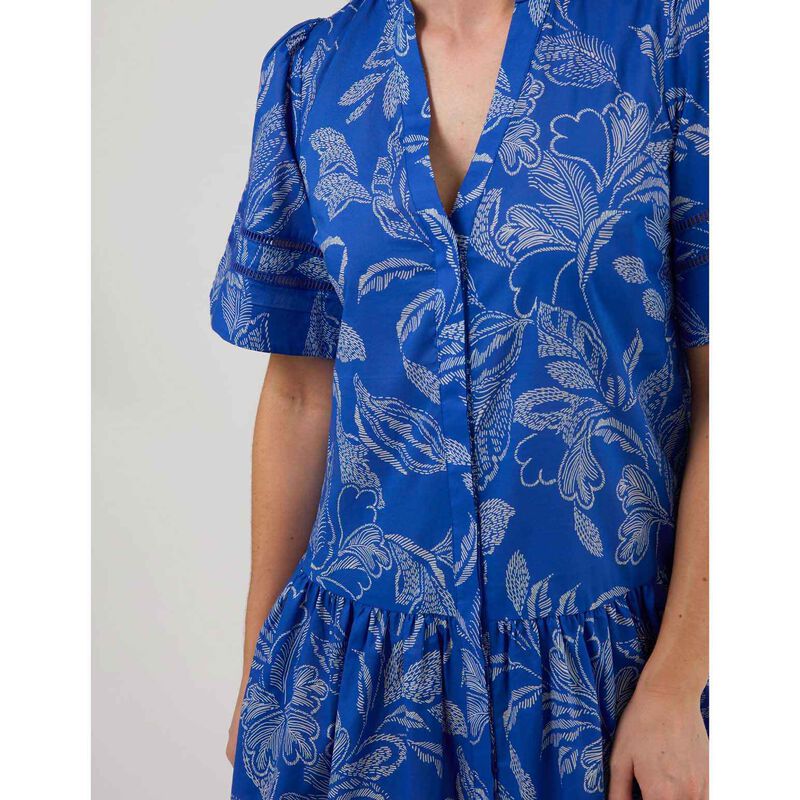 Stella + Gemma Eugenie Dress Corfu Cobalt image number 2